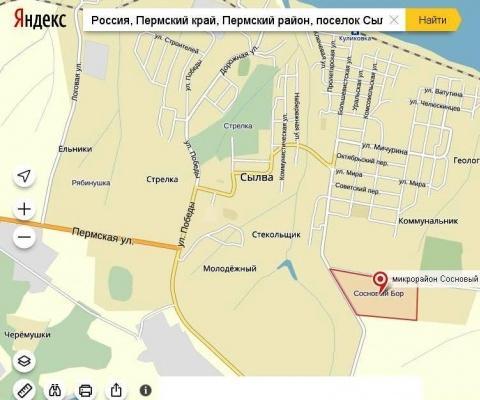 Карта поселок октябрьский пермский край